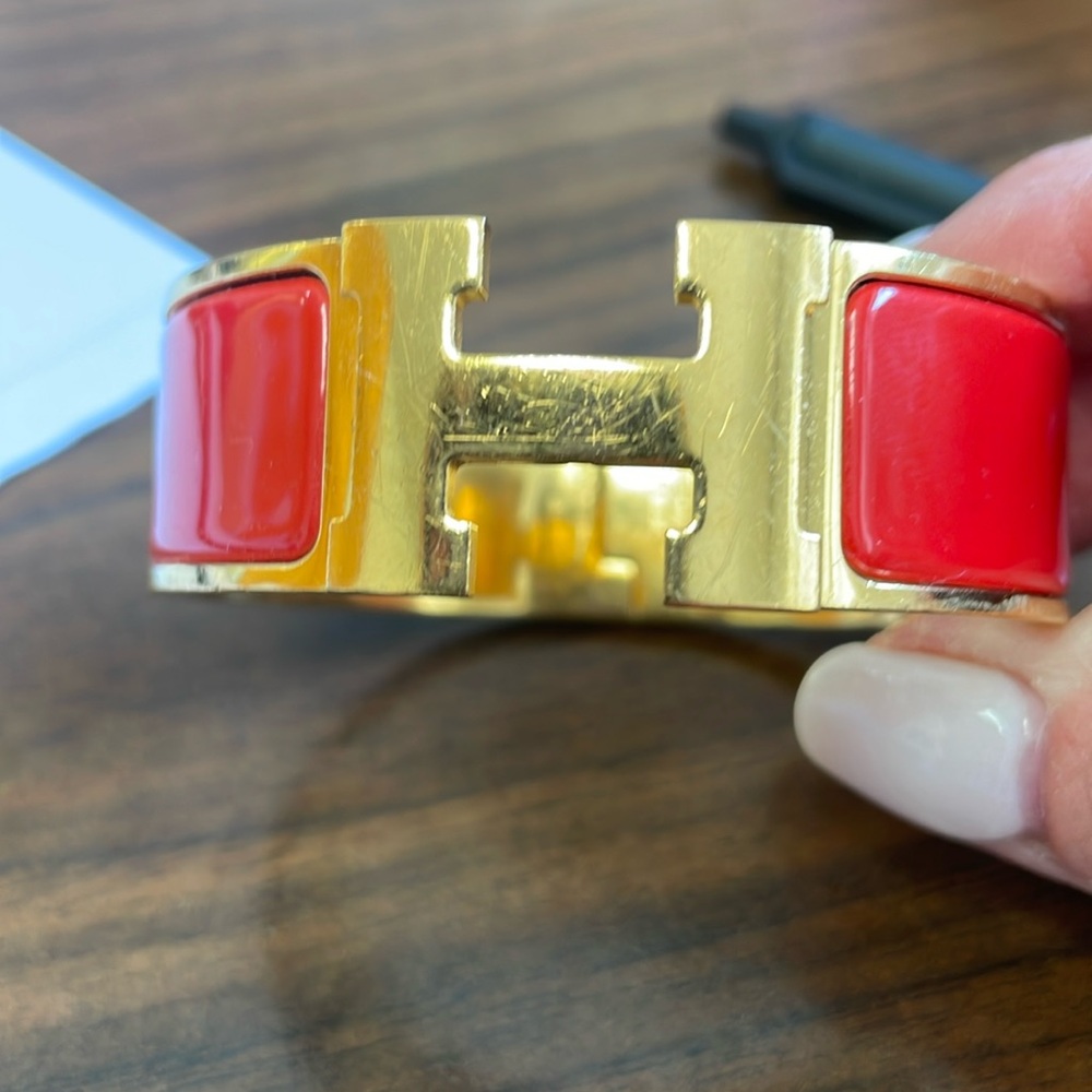 Authentic Hermes  Clic H Bracelet
